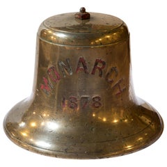 Bronze Ships Bell from HMS Monarch Dated, 1878