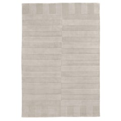 Lux 2 Oatmeal, Wool Cut Pile Rug in Scandinavian Design