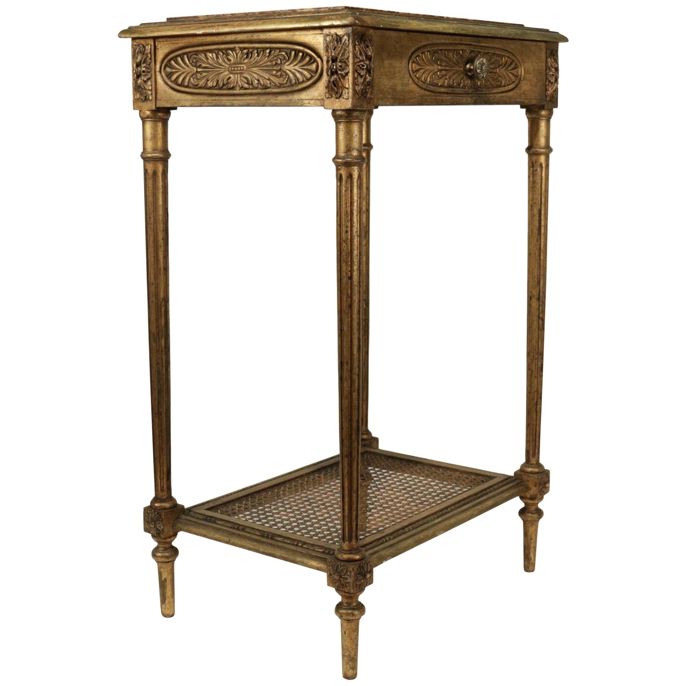Elegant Console with a Centre Drawer in the Style of Louis XVI For Sale