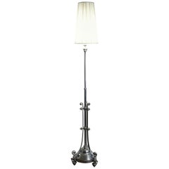 Floor Standing Lamp in Chrome from the Beginning of the 20th Century
