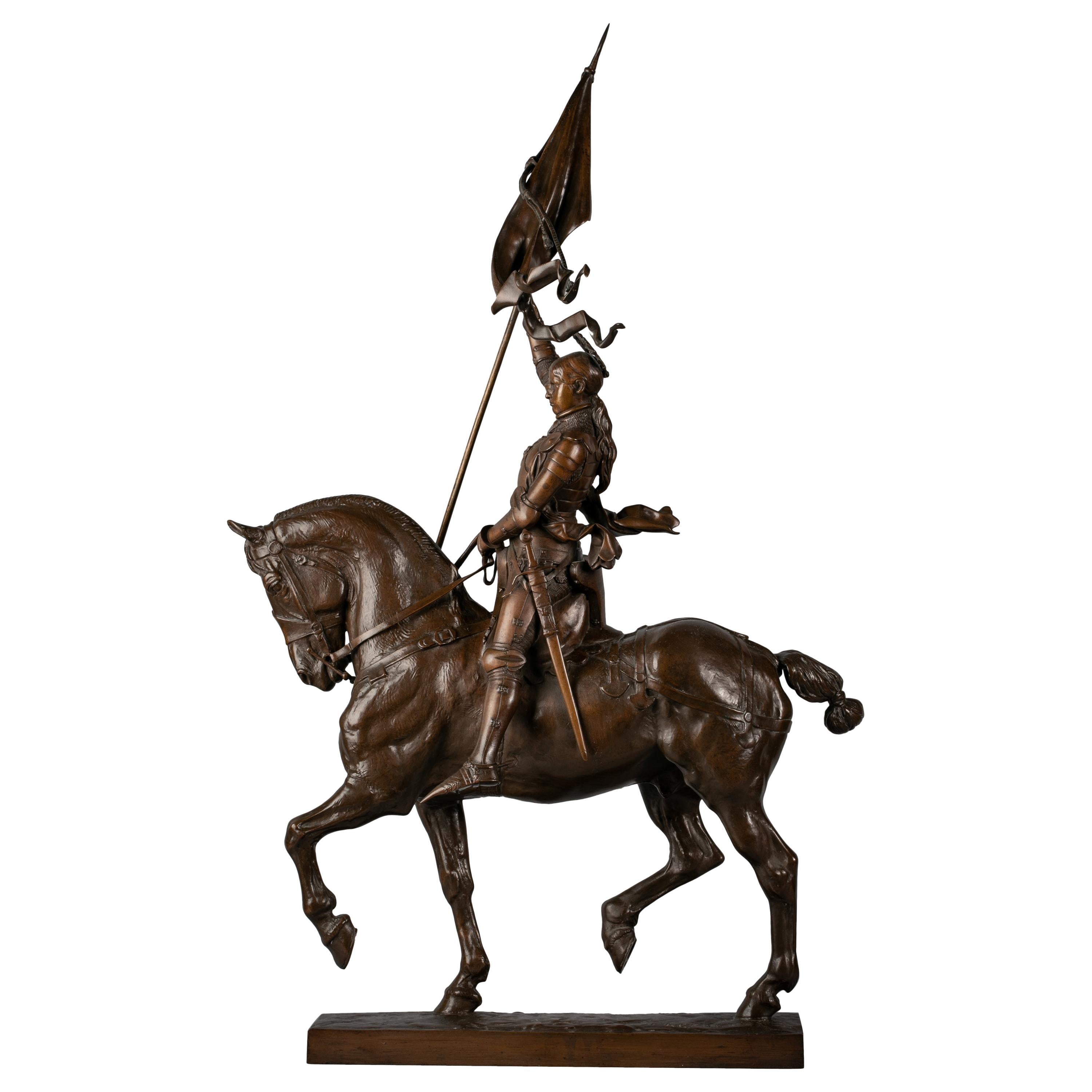French Bronze of Joan of Arc, by Emmanuel Fremiet