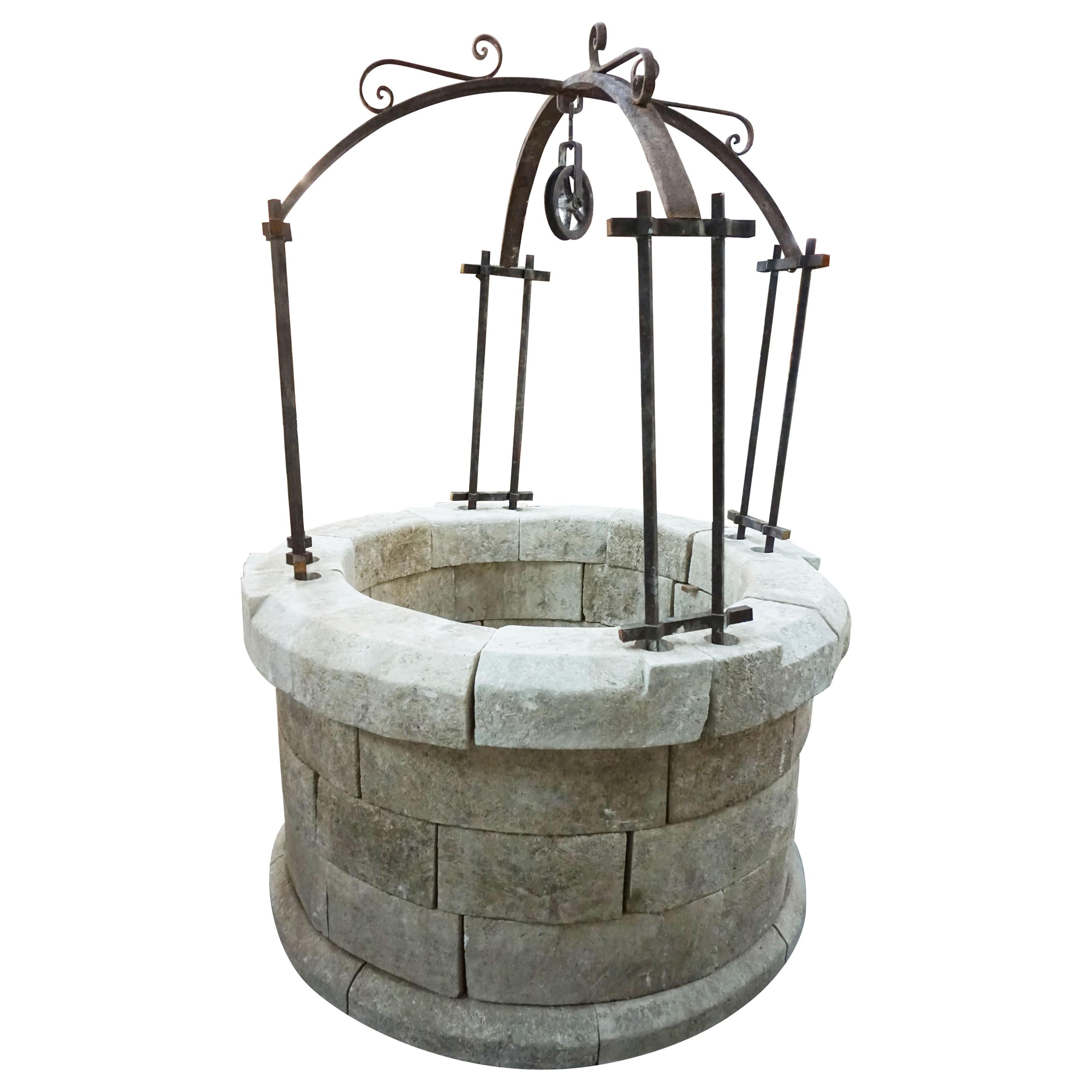 Antique French Limestone Well
