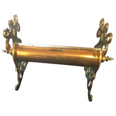 Antique Mid-19th Century English Brass "Curse" Box