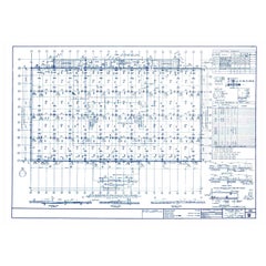 Original Mies van der Rohe Blueprint - Crown Hall, Chicago Basement + Foundation