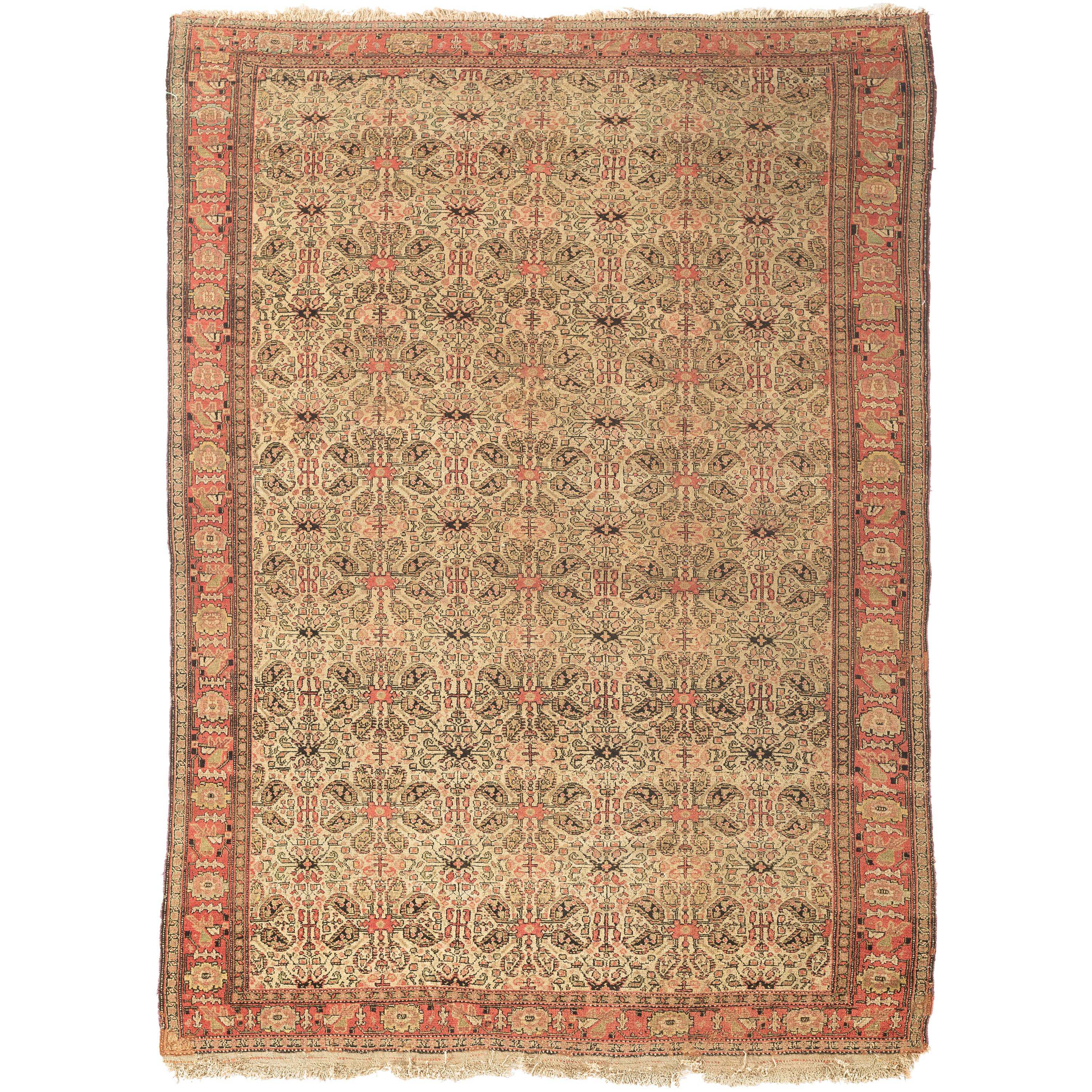 Antiker persischer Senneh-Teppich, um 1900