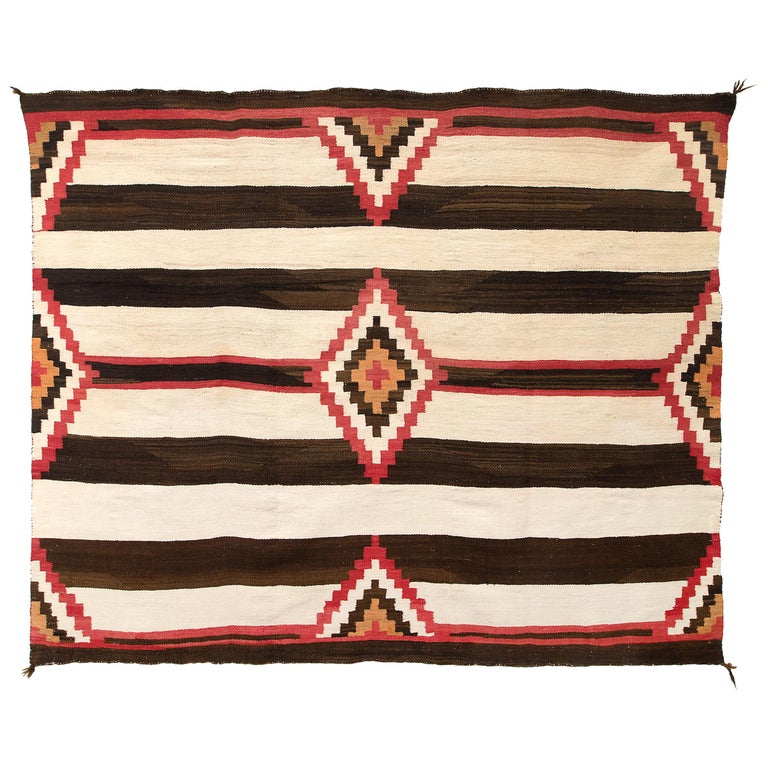 Vintage Navajo Chiefs Blanket, Third Phase Pattern, circa 1900 at 1stDibs