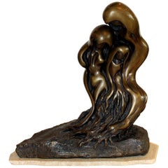 Scultura moderna in bronzo Studio A