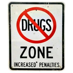 Vintage DRUGS Street Sign