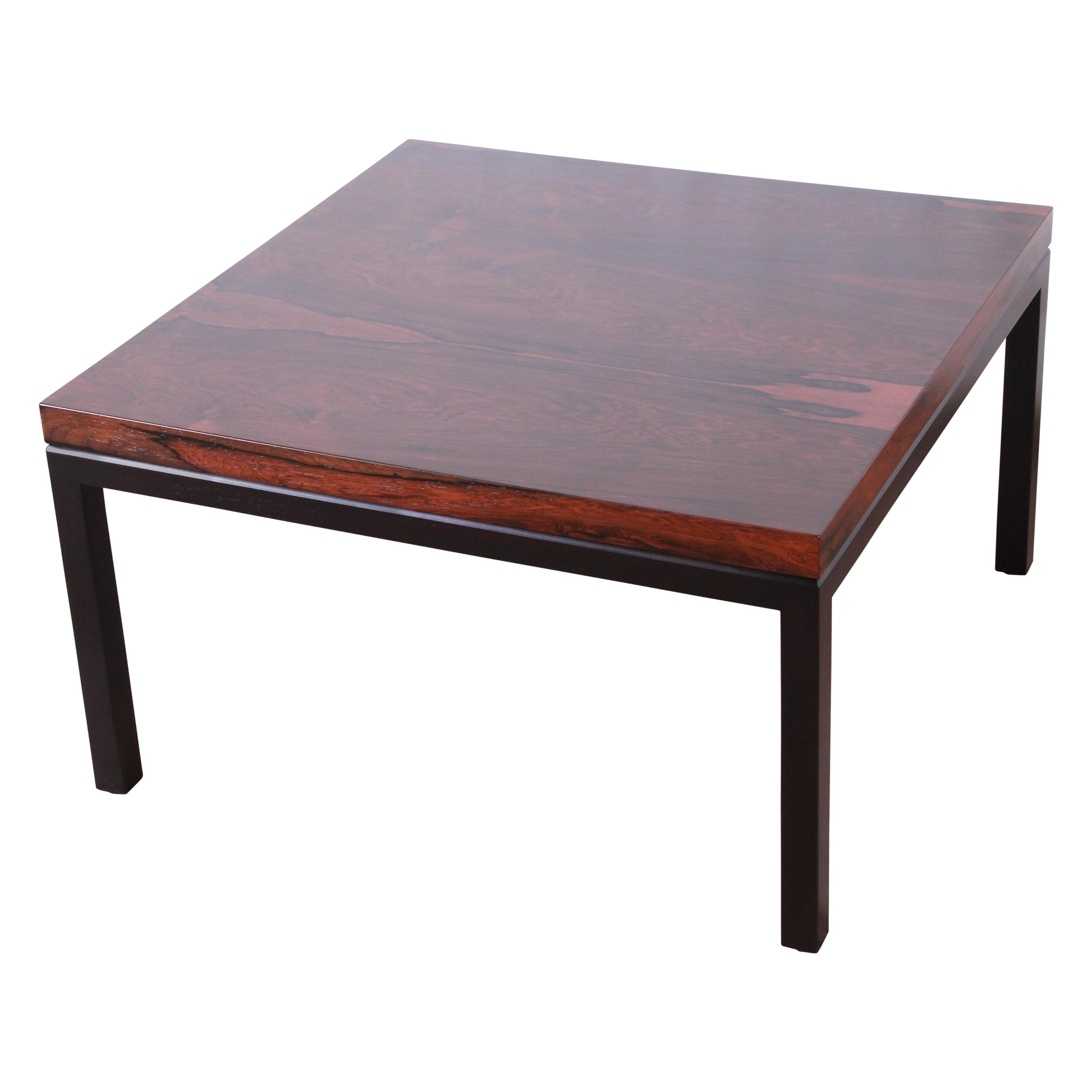 Milo Baughman for Thayer Coggin Rosewood Coffee Table, Newly Restored