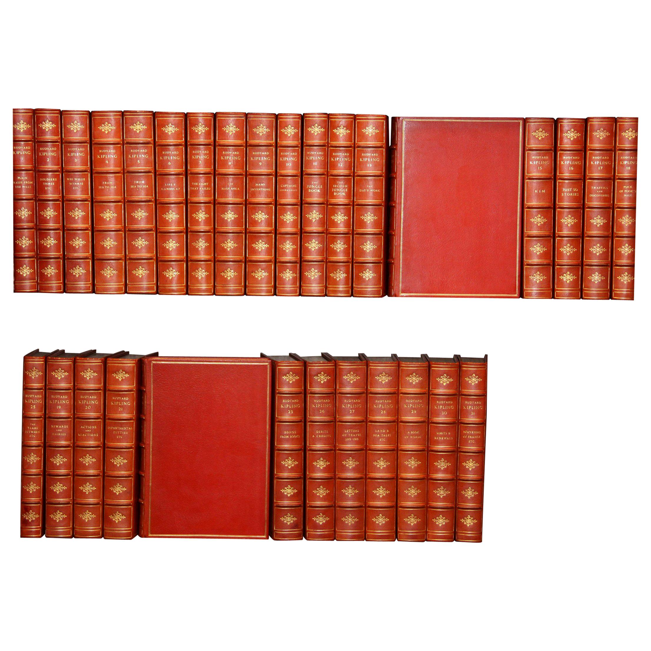 Books the Writings of Rudyard Kipling, the Bombay Edition Collected Antiques Set