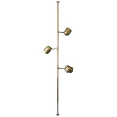 Extremly Rare Brass Tension Lamp from Florian Schulz, Model S 100