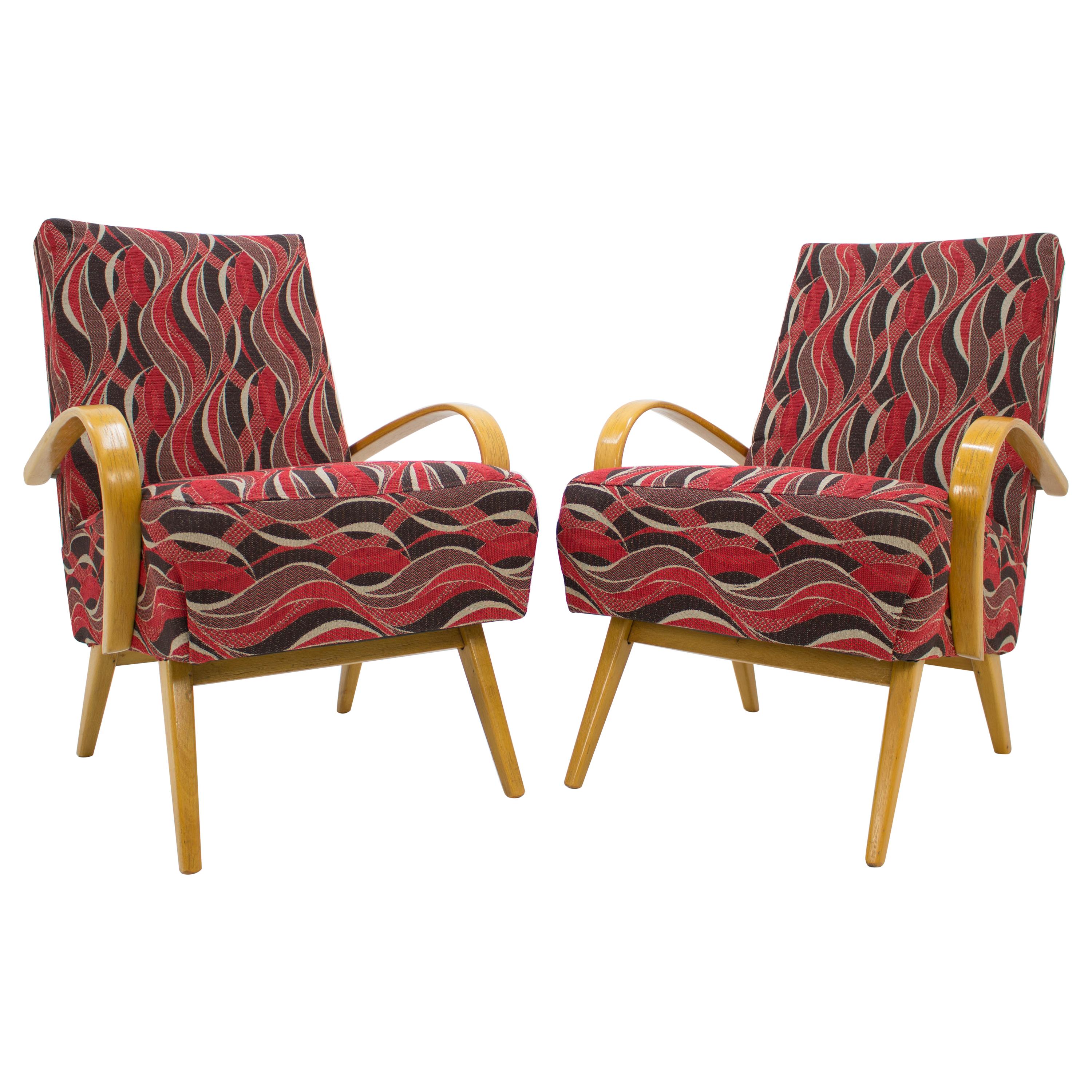 Set of Two Armchairs by Jaroslav Smidek for TON, 1960s