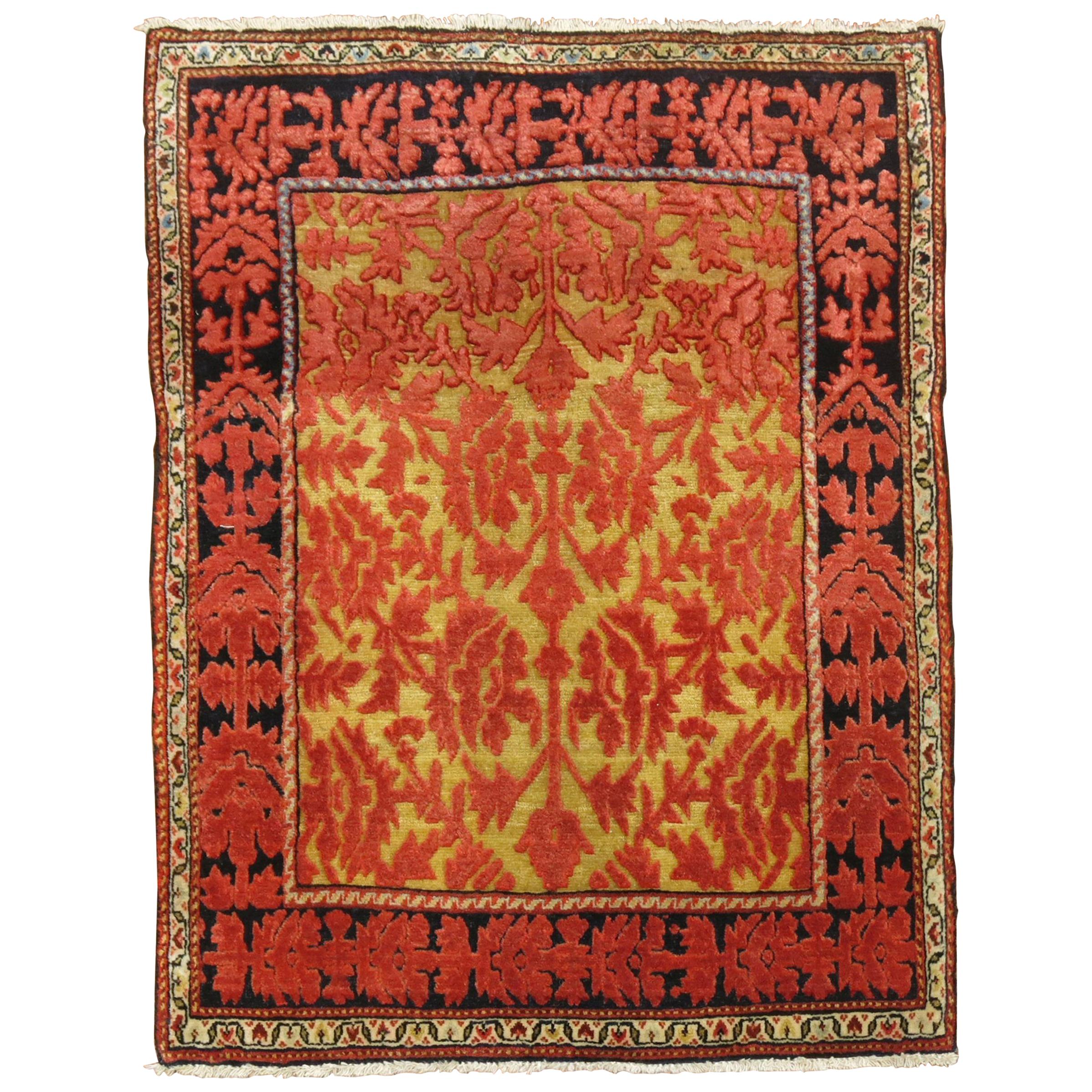 Antique Persian Souf Rug For Sale