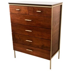 American Mid-Century Modern Tall Boy Dresser by Vista of California