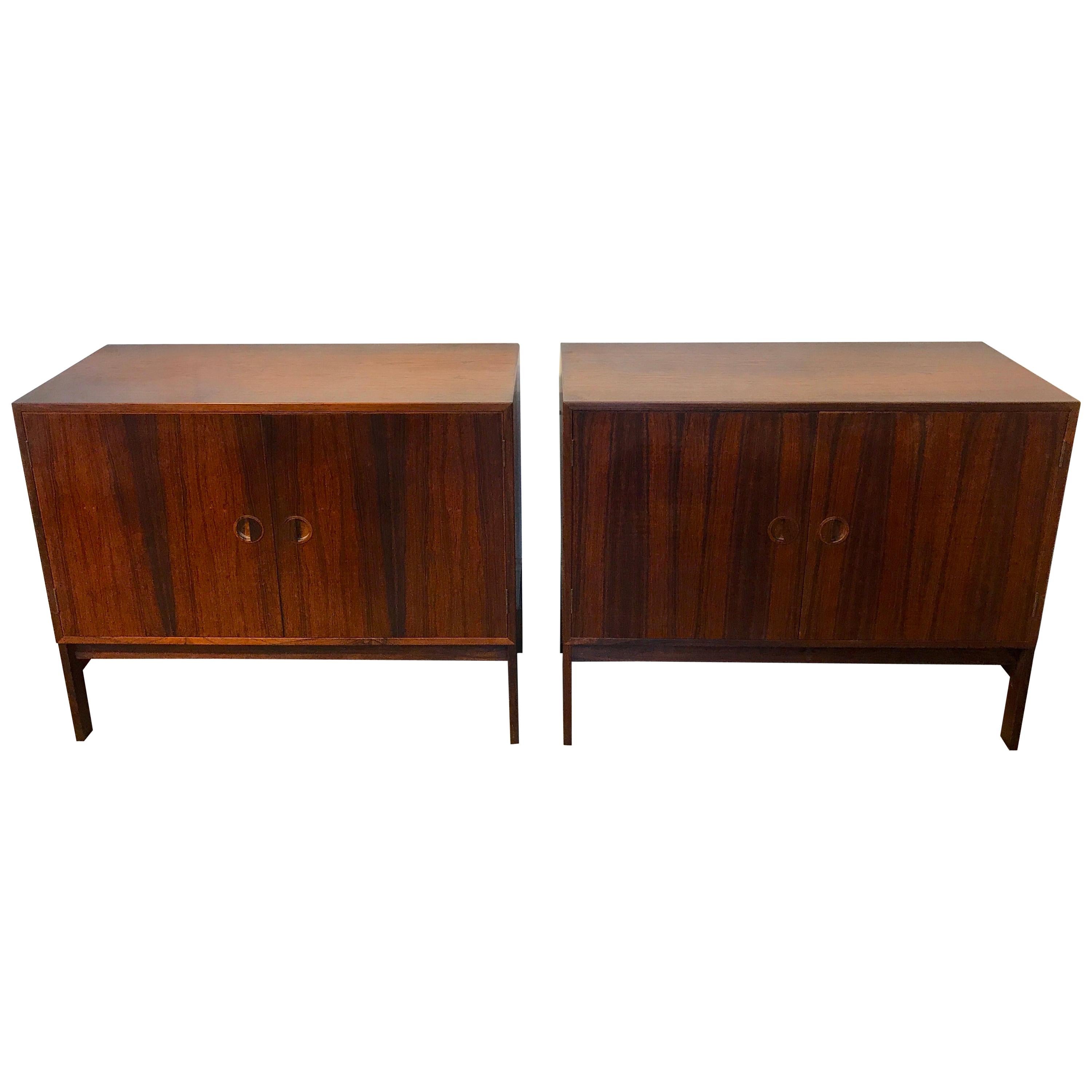 Two Diminutive Rosewood Credenza by Ib Kofod-Larsen for Faarup Møbelfabrik