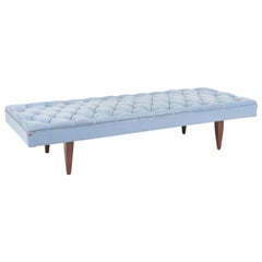 Kipp Stewart Chesterfield Tufted Leather Daybed, Calvin Furniture 1960s