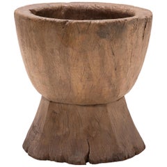 Japanese Usu Wood Mortar