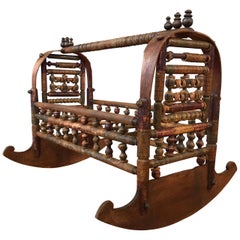 19th Century Ottoman or Uzbekistan Baby Cradle