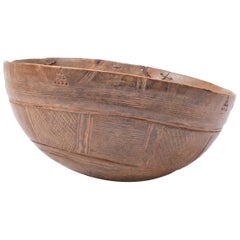 Antique Nigerian Fulani Incised Bowl