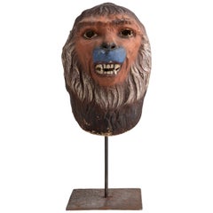 Rare Ape Theatre Mask, Belgium, circa 1930
