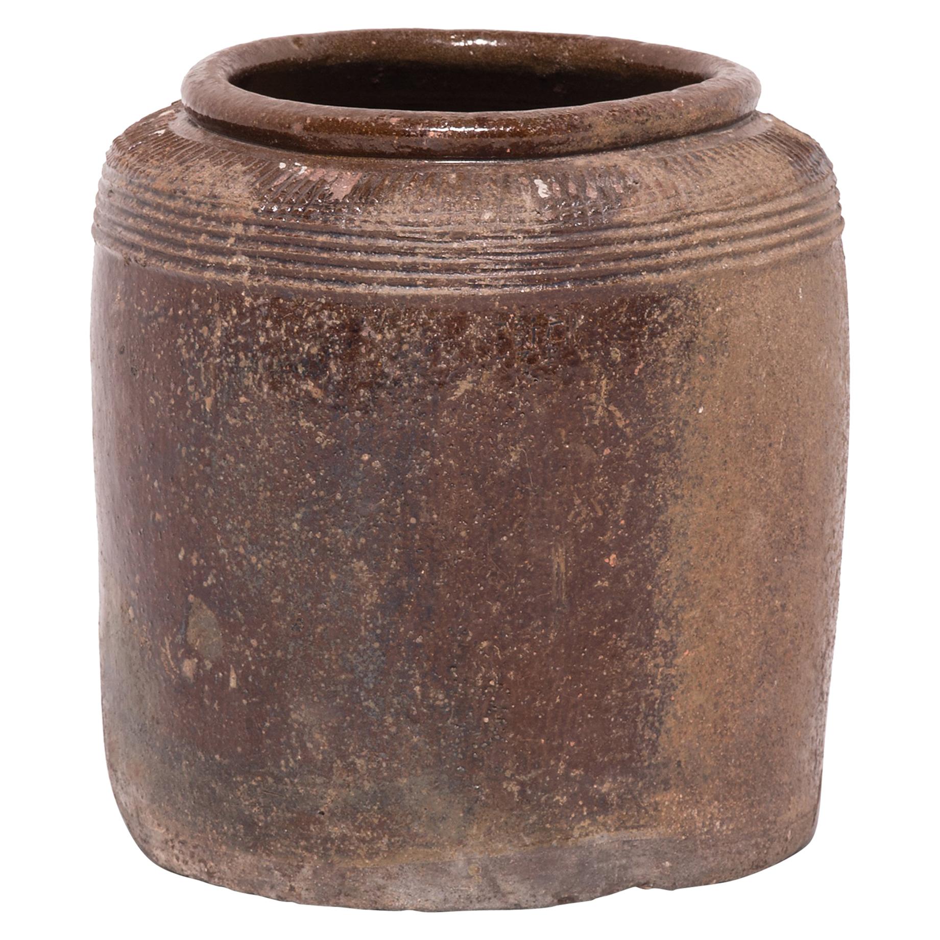 Early 20th Century Chinese Salty Egg Jar