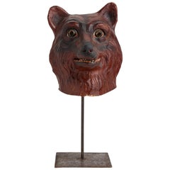 Rare Bear Theatre Mask, Belgium, circa 1930
