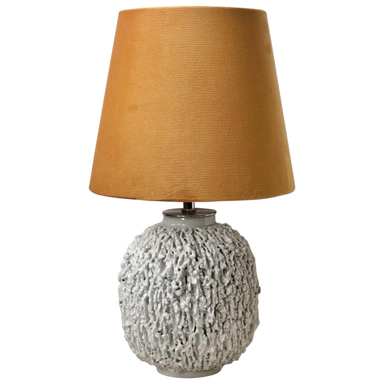 Gunnar Nylund Chamotte Stoneware Table Lamp for Rörstrand For Sale