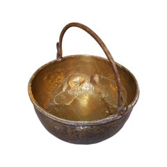 Used 19th Century French Brass Roaster Pan