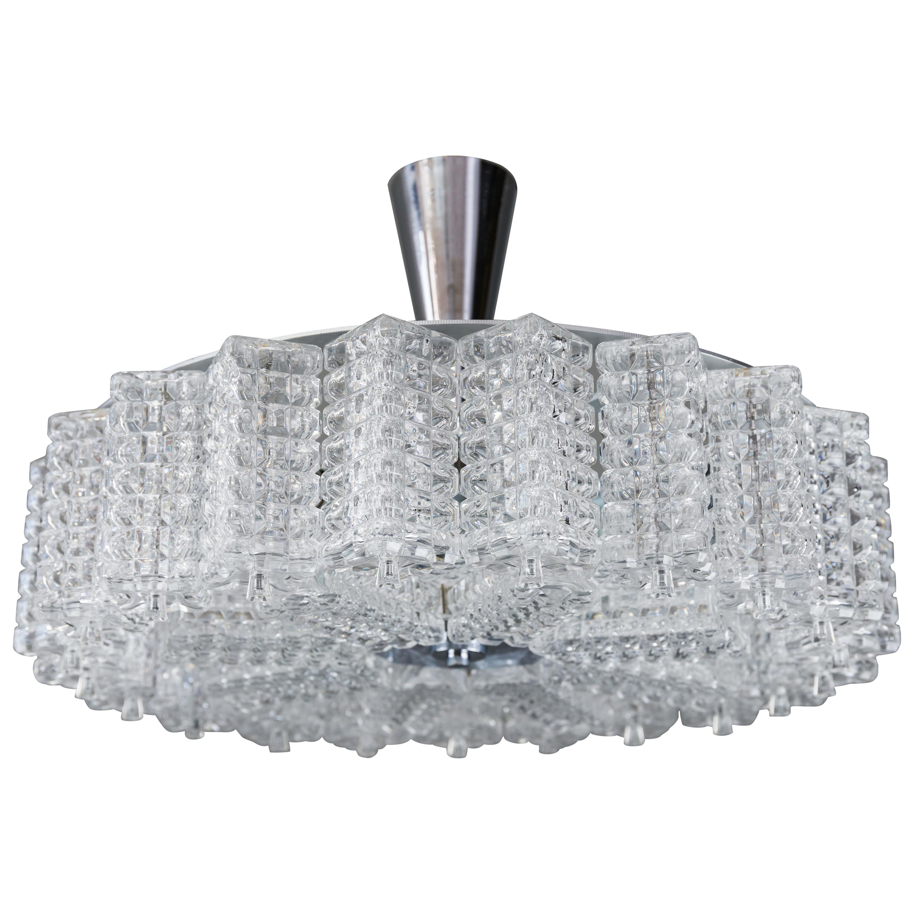 one Austrolux Chandelier, Austrian, 1950s