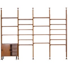 Wall Unit / Shelf System by Leonardo Fiori for I.S.A. Bergamo, Italy, 1950s