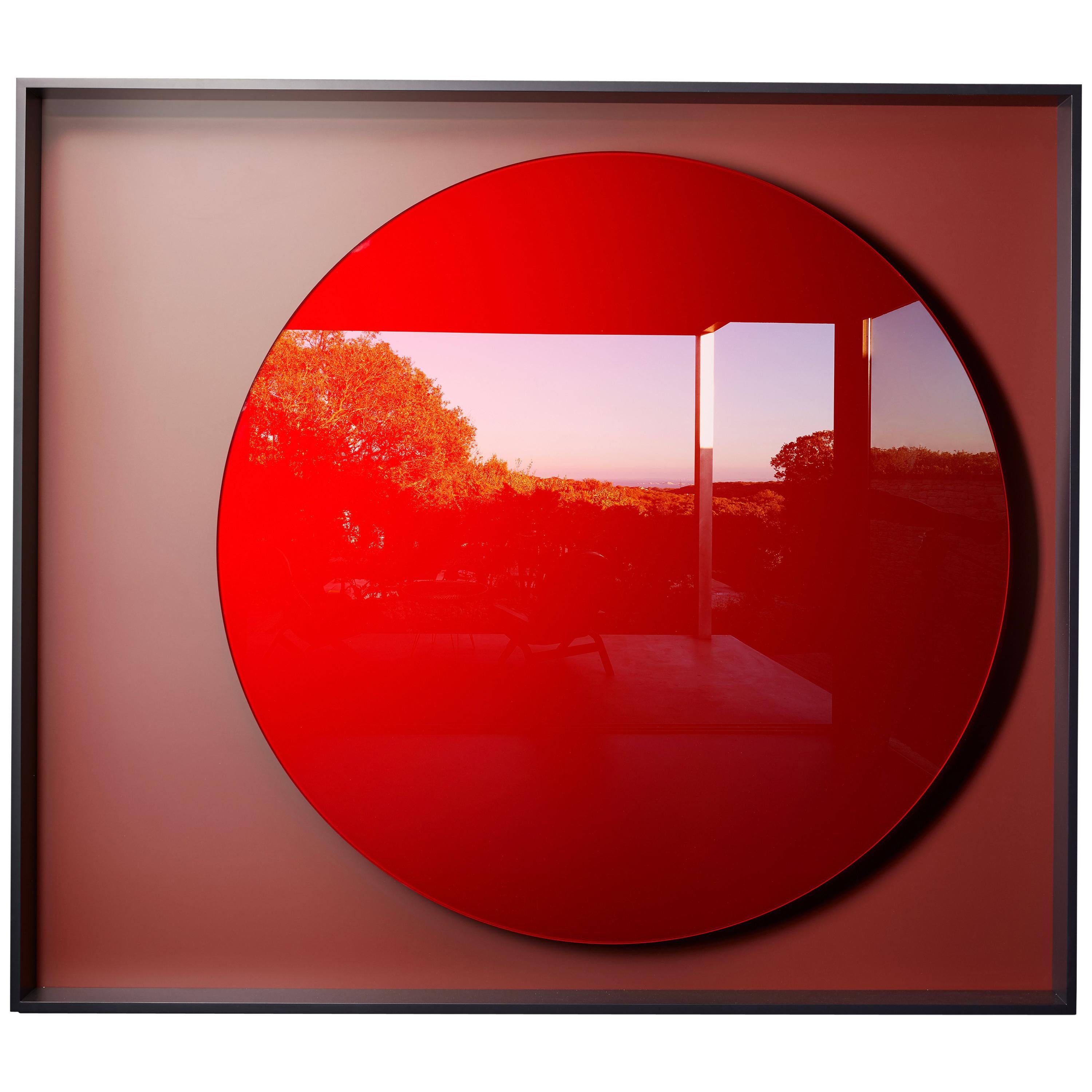 Red Moon Mirror, by Reda Amalou Design, 2018, Limited Edition. Art Design.