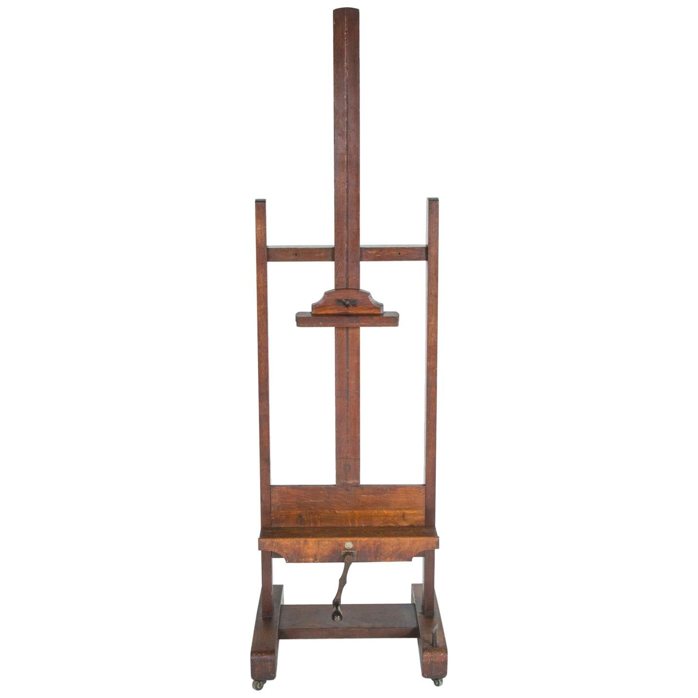 Easel by Roberson & Co. of Long Acre, London, circa 1890