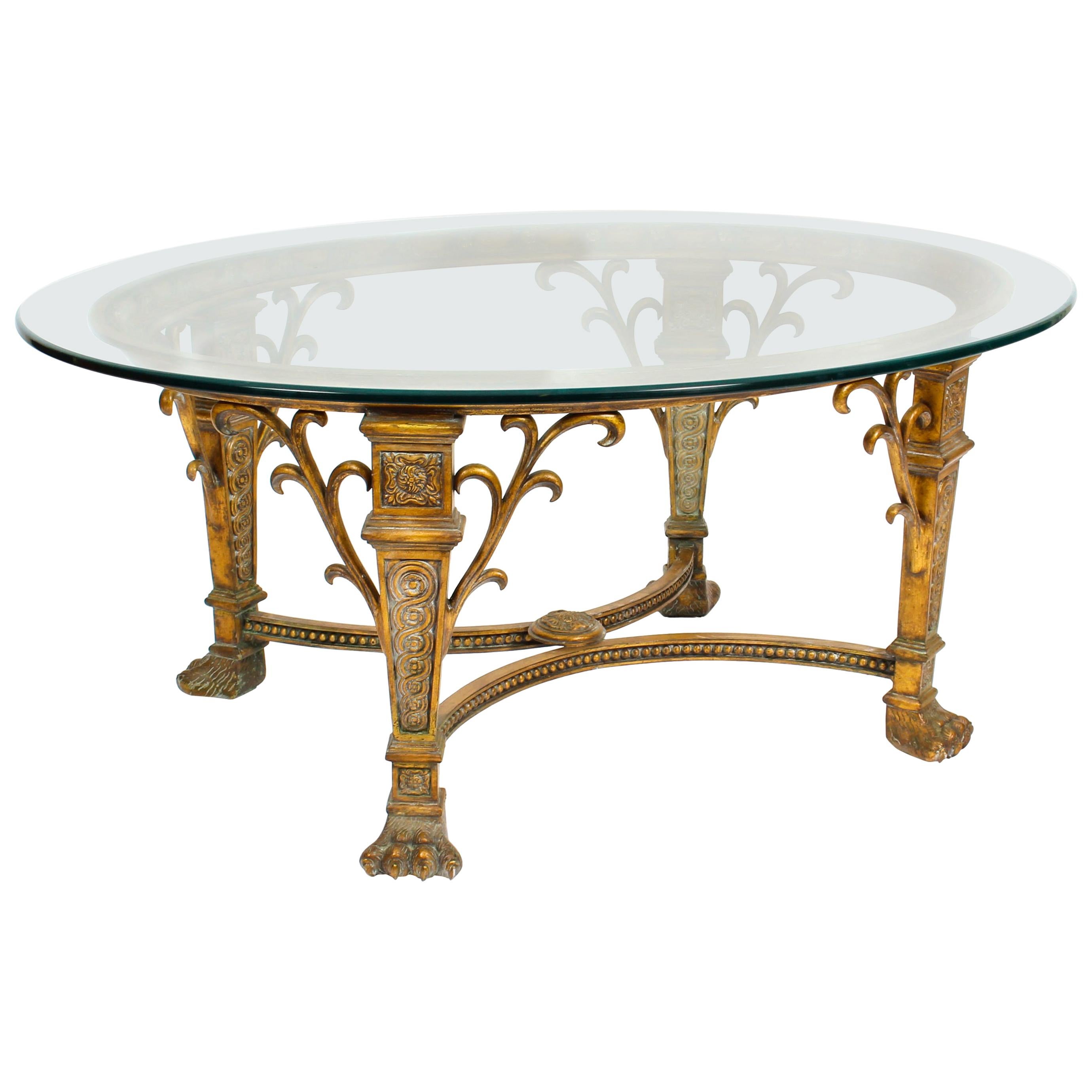 Stunning Bronze Hollywood Regency Coffee Table Mid-20th Century
