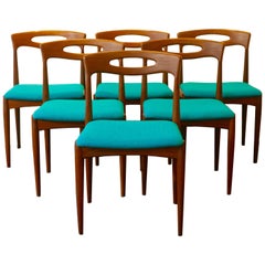 Set of 6 Dining Chairs by Johannes Andersen for Uldum Denmark