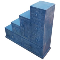 Moroccan Wooden Stair Cabinet, Cedar Wood