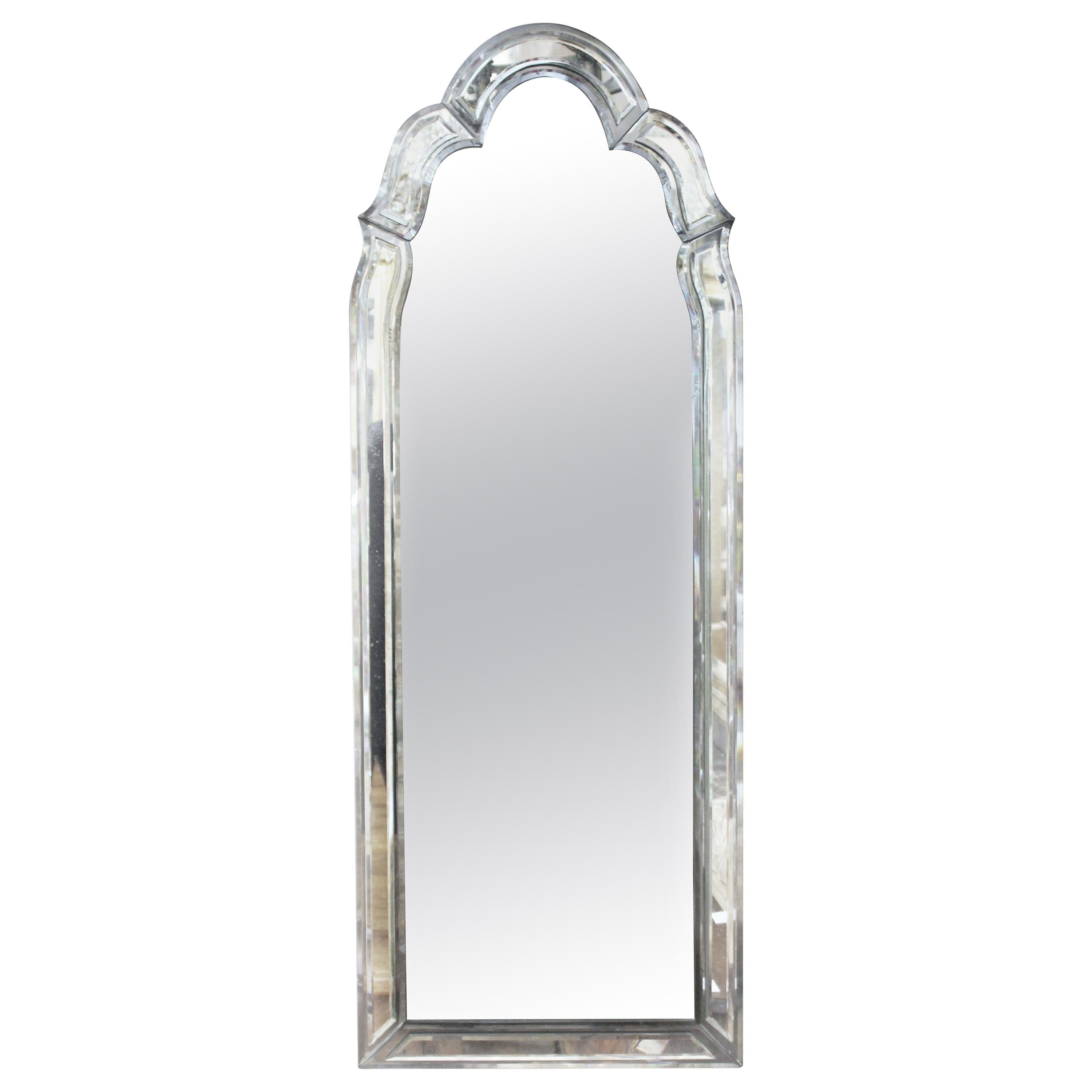 Hollywood Regency Beveled Mirror at 1stDibs