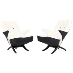Pair of Mid-Century Modern Penguin Chairs by Theo Ruth for Artifort, design 1957