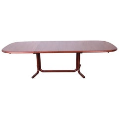 Danish Modern Rosewood Extension Dining Table, Newly Refinished
