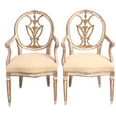 Pair of Classical Styled Armchairs by Joseph Giannola
