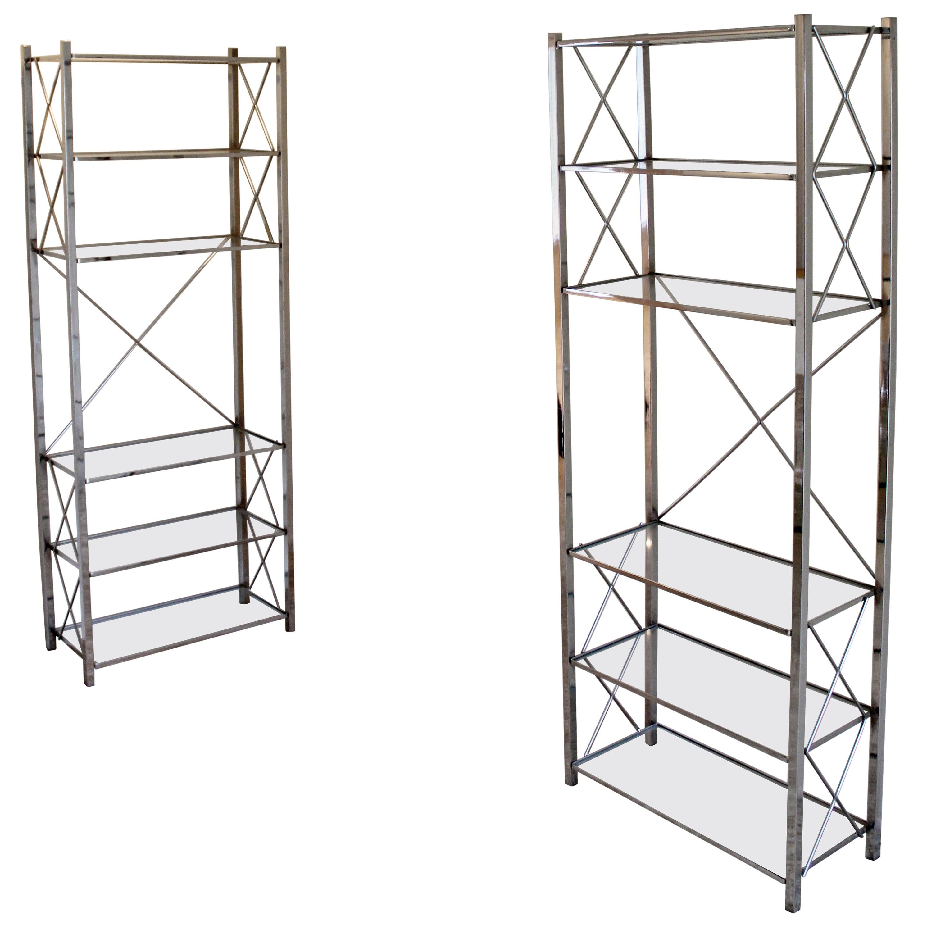 Milo Baughman Shelves - 22 For Sale at 1stdibs