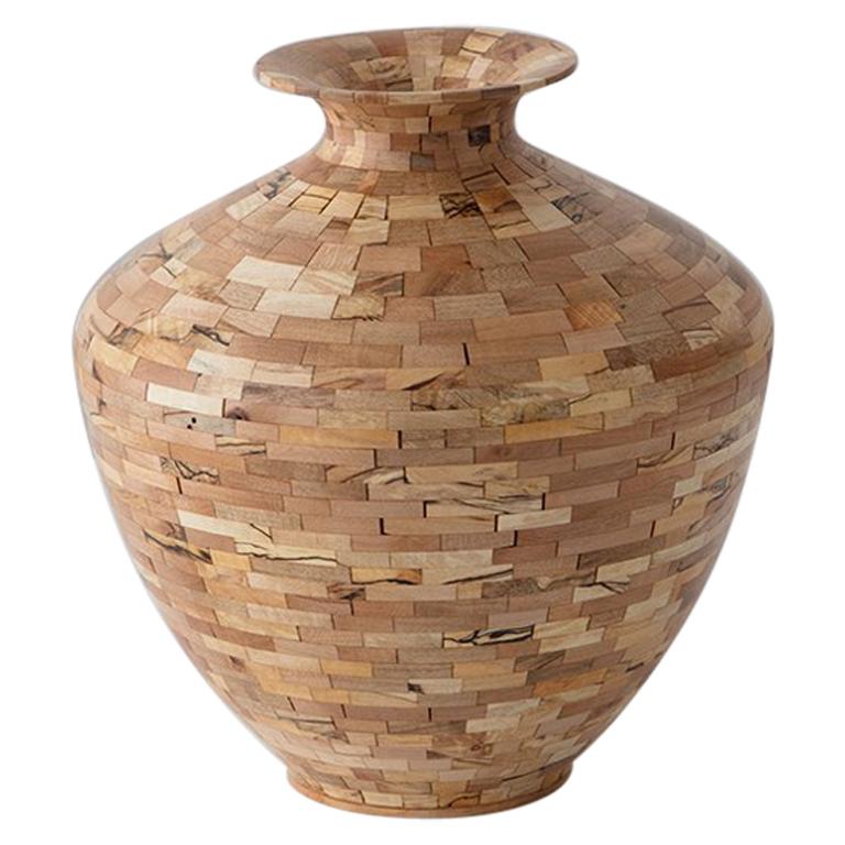 STACKED Spalted Maple Vase by Richard Haining