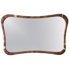 STACKED Rectangular Mirror, Richard Haining, Customizable, Walnut Available Now