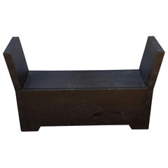 Moroccan Cedar Wood Bench / Trunk, 2-Seat