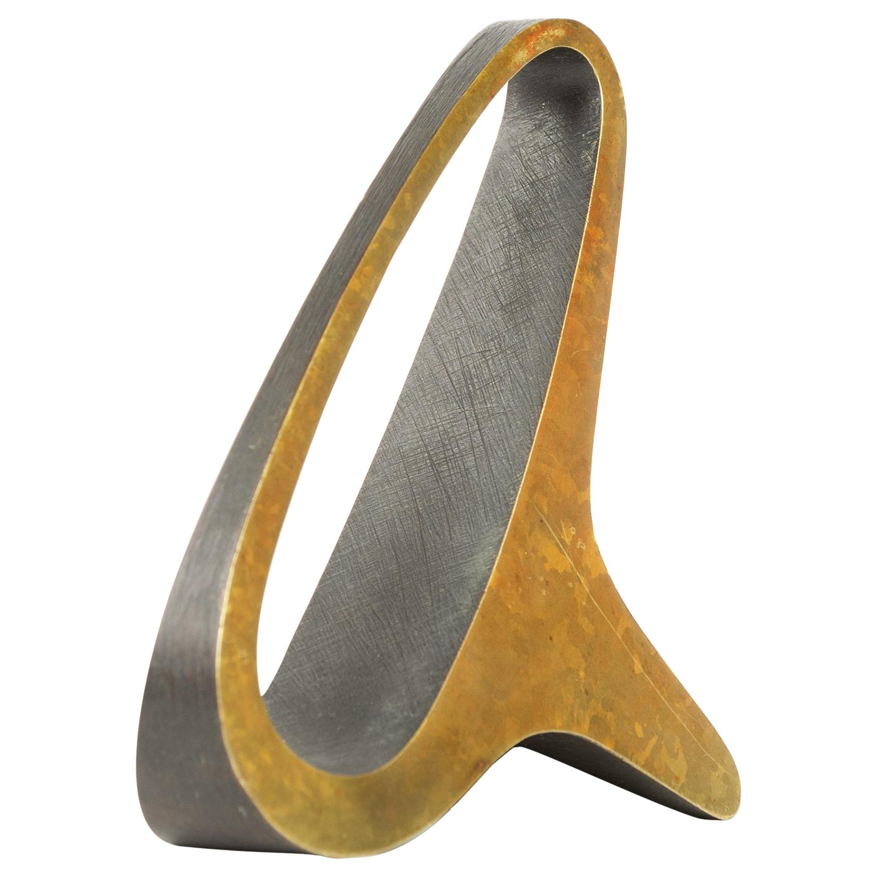 Brass Bookend by Carl Aubock