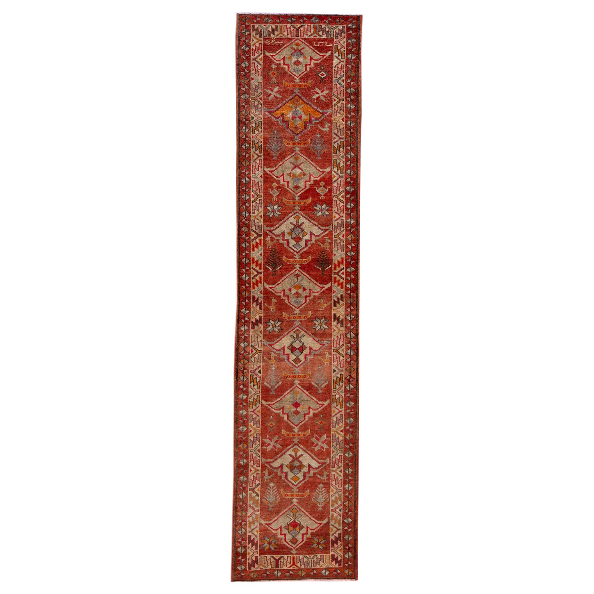 Early 20th Century Anatolian Village Runner Rug For Sale