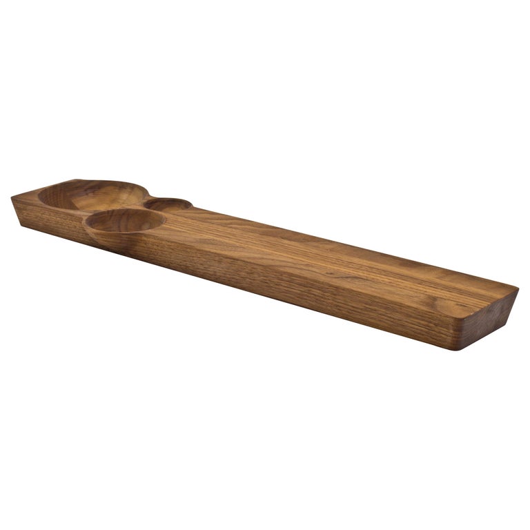 Kafi 3 Cheese Board in Oiled Walnut by Martin Leugers & Tricia Wright for Wooda For Sale