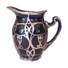Early 20th Century Silver Overlay Pitcher