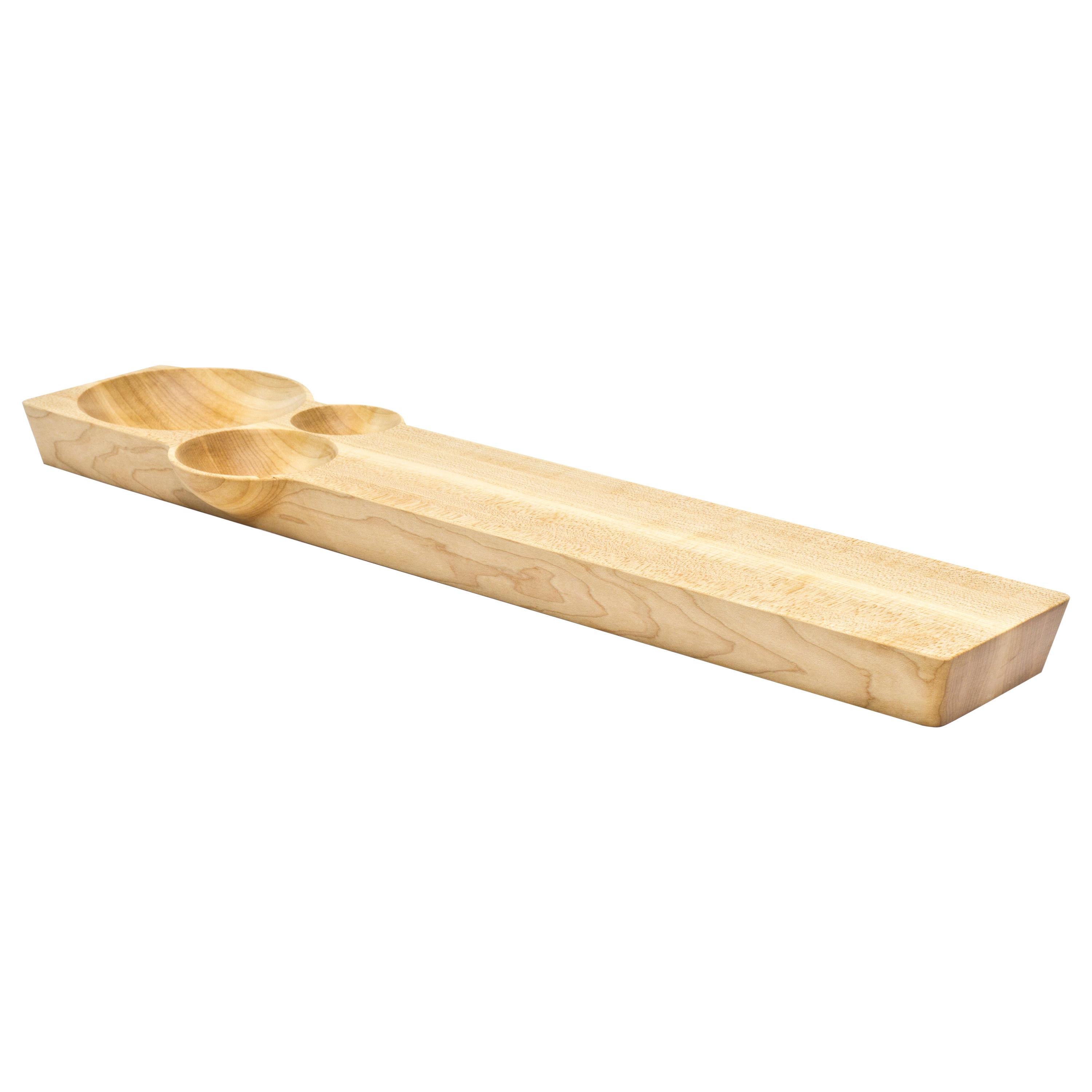 Kafi 3 Cheese Board in Oiled Maple by Martin Leugers & Tricia Wright for Wooda For Sale