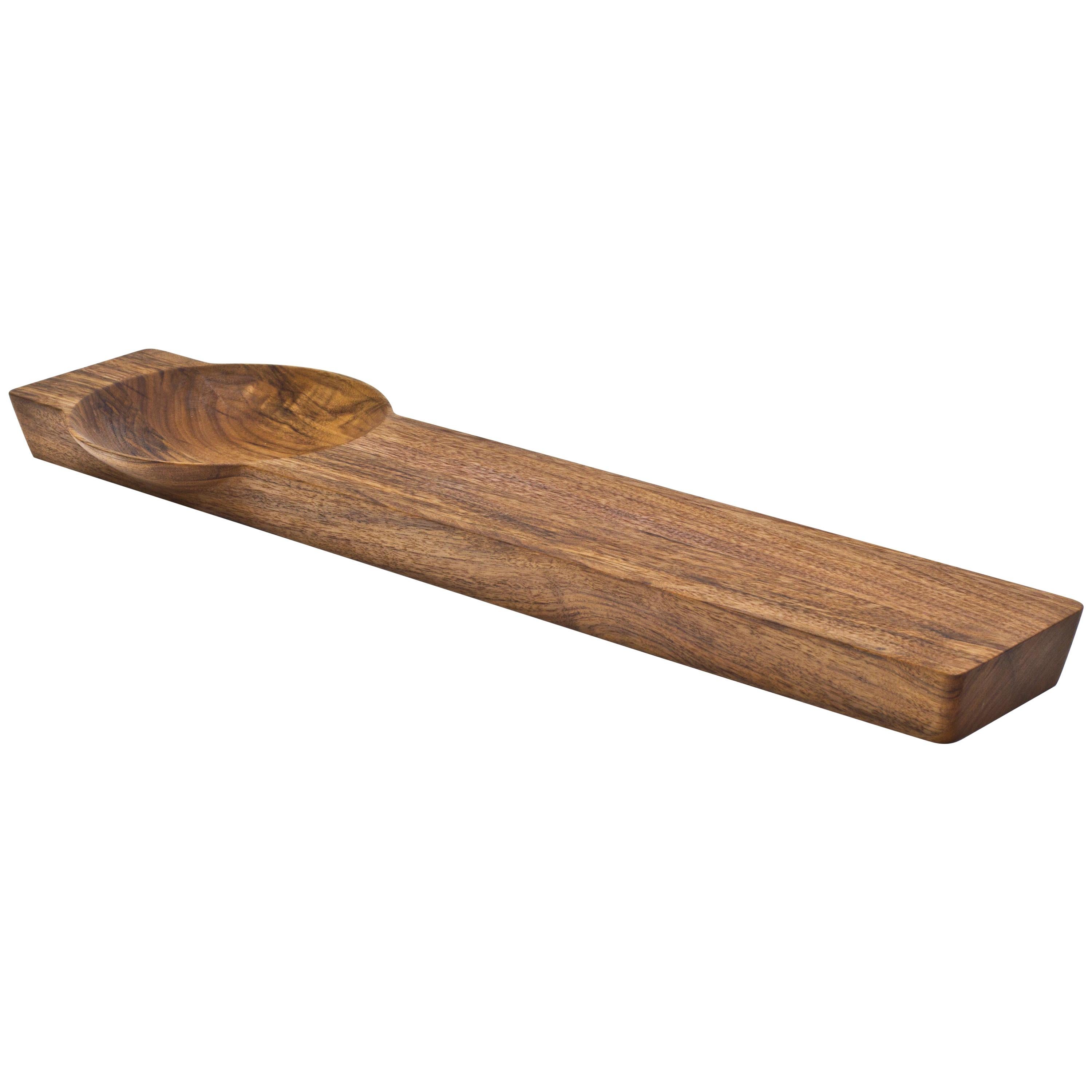 Kafi 1 Cheese Board in Oiled Walnut by Martin Leugers &Tricia Wright for Wooda