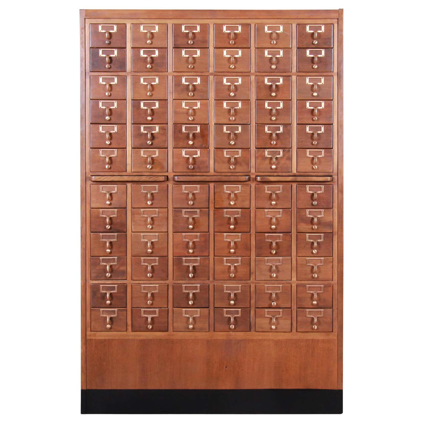Midcentury 72Drawer Library Card Catalog at 1stDibs library card